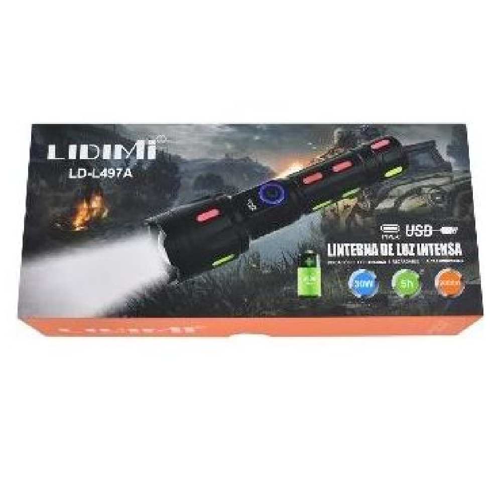 LINTERNA TÁCTICA PROFESIONAL LIDIMI LD-L497A - 2