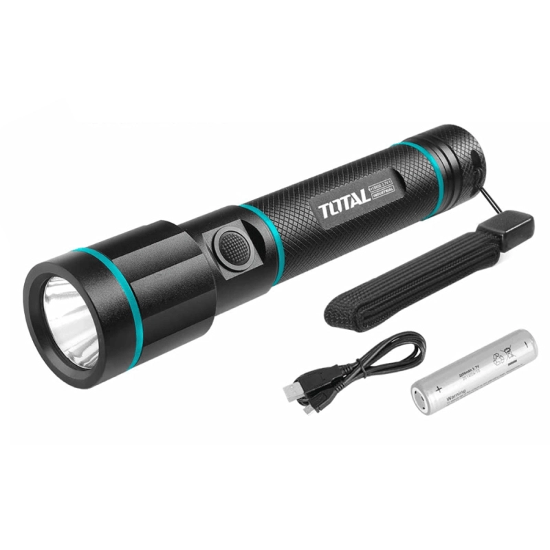 LINTERNA DE MANO DE ALUMINIO 450LM TOTAL - TCFL1865051 - 2