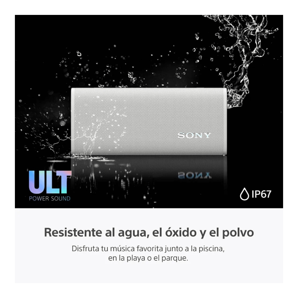 SONY ULT 3 PARLANTE SRS-ULT30 BLUETOOTH PORTÁTIL WATERPROOF – BLANCO - 5