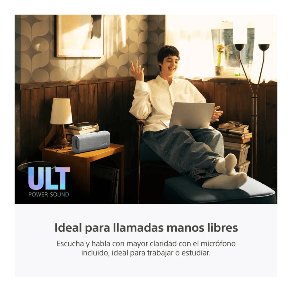 SONY ULT 3 PARLANTE SRS-ULT30 BLUETOOTH PORTÁTIL WATERPROOF 24 HORAS CON GRAVES POTENTES – VERDE - 5