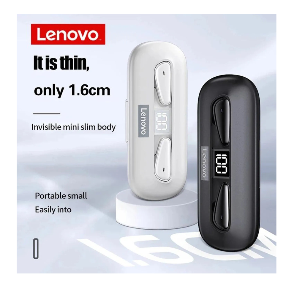 AUDÍFONOS BLUETOOTH LENOVO XT95 INALÁMBRICOS NEGROS CON PANTALLA DIGITAL E IPX5 - 2