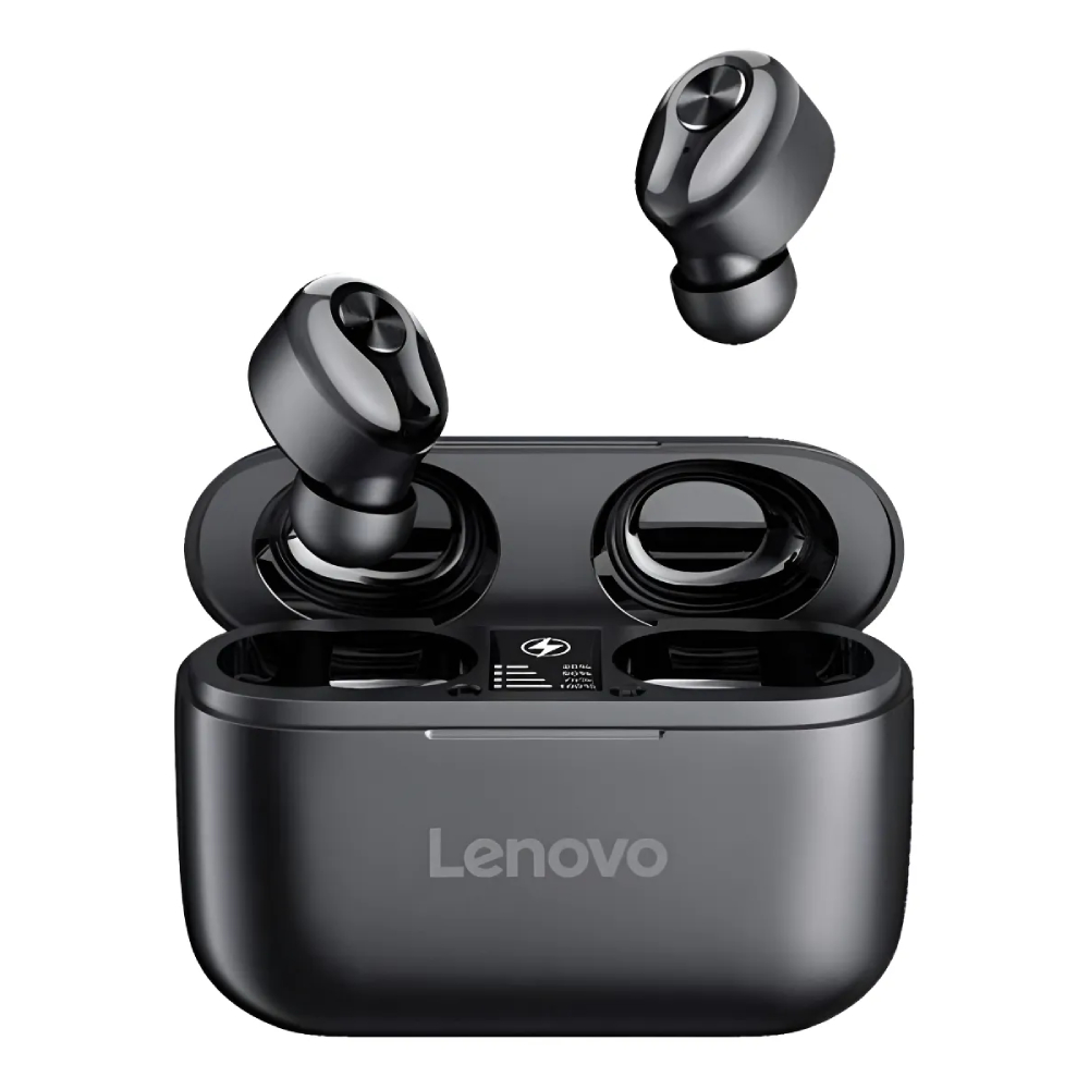AUDÍFONOS INALÁMBRICOS LENOVO HT18 TRUE WIRELESS BLUETOOTH 5.0 NEGROS - 1