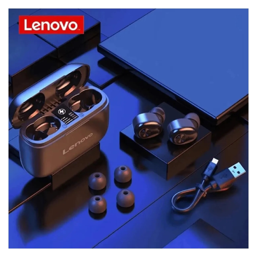 AUDÍFONOS INALÁMBRICOS LENOVO HT18 TRUE WIRELESS BLUETOOTH 5.0 NEGROS - 2