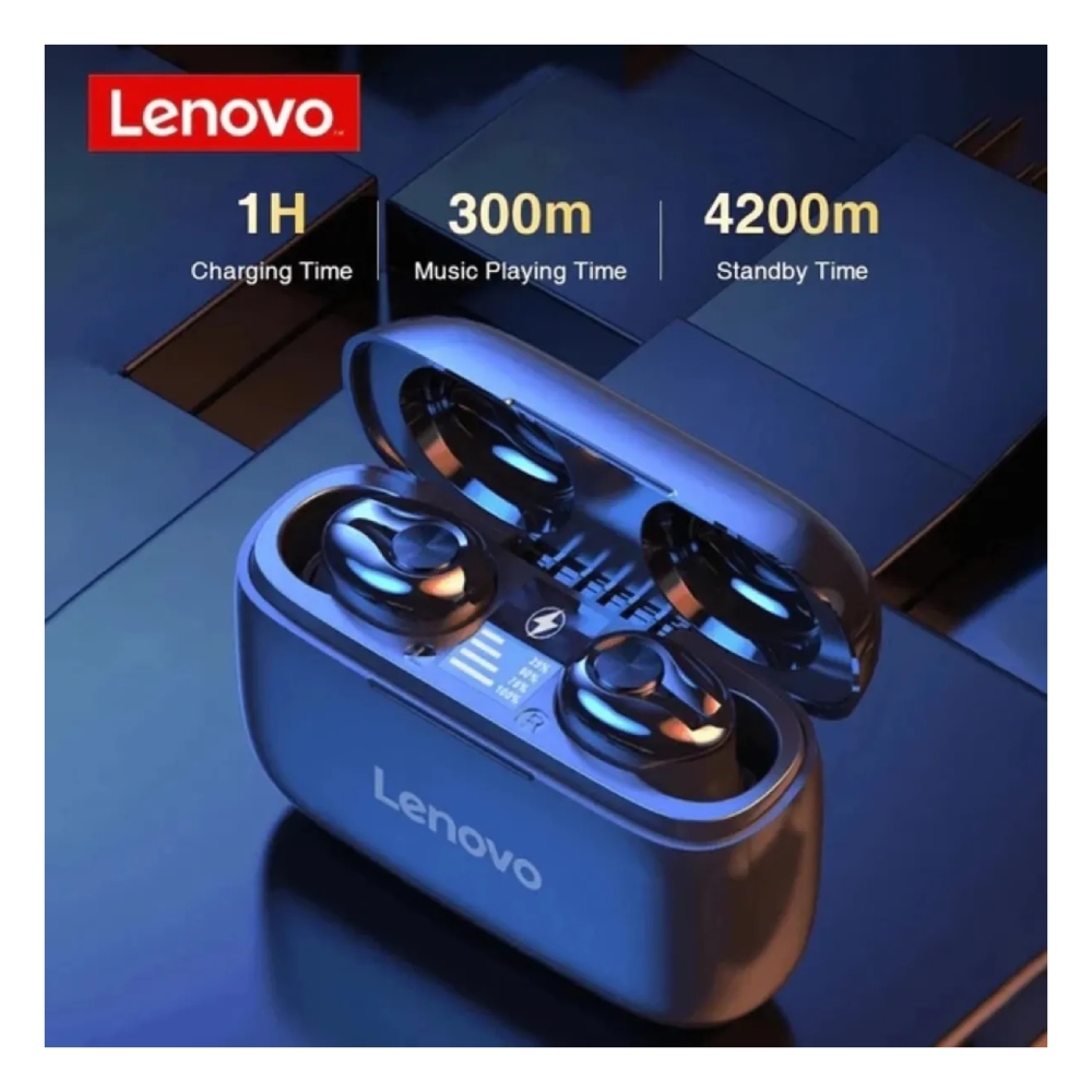 AUDÍFONOS INALÁMBRICOS LENOVO HT18 TRUE WIRELESS BLUETOOTH 5.0 NEGROS - 3