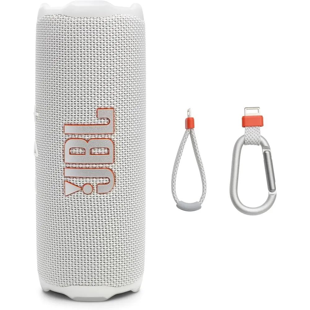 PARLANTE BLUETOOTH PORTÁTIL JBL FLIP 7 BLANCO INALÁMBRICO CON SONIDO PRO Y AI SOUND BOOST - 1