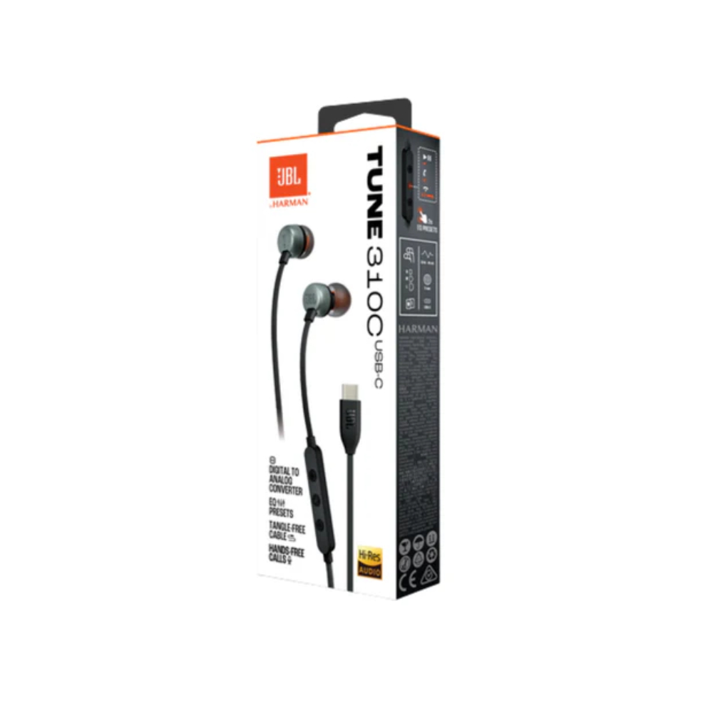FU JBL AUDIFONOS USB-C HI-RES EXTRA BASS + ECUALIZADOR TUNE 310C NEGRO - 3