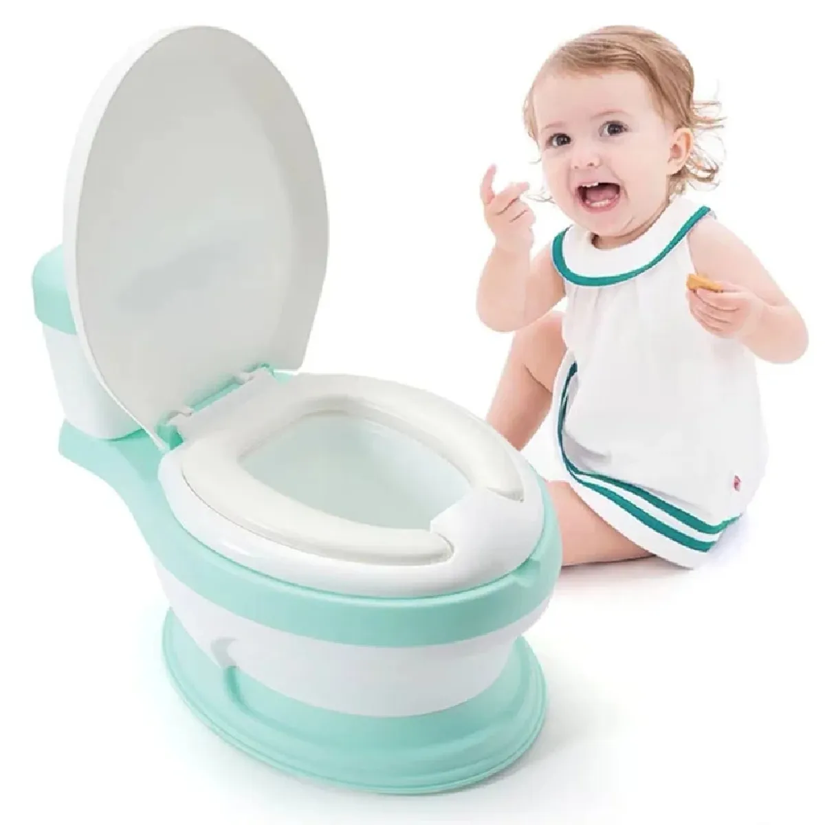 BACINILLA PARA BEBÉS VERDE AGUA | ENTRENAMIENTO AL BAÑO 4801149 - 1