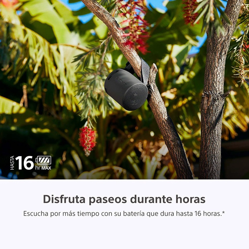 PARLANTE BLUETOOTH SONY SRS-XB100 NEGRO | PORTÁTIL Y RESISTENTE AL AGUA - 3
