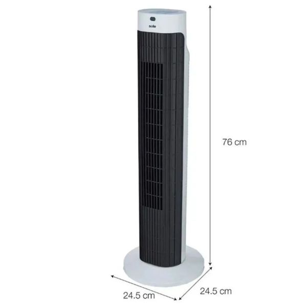 VENTILADOR DE AIRE TIPO TORRE SOLE SOLAIR019 76 CM BLANCO - 6