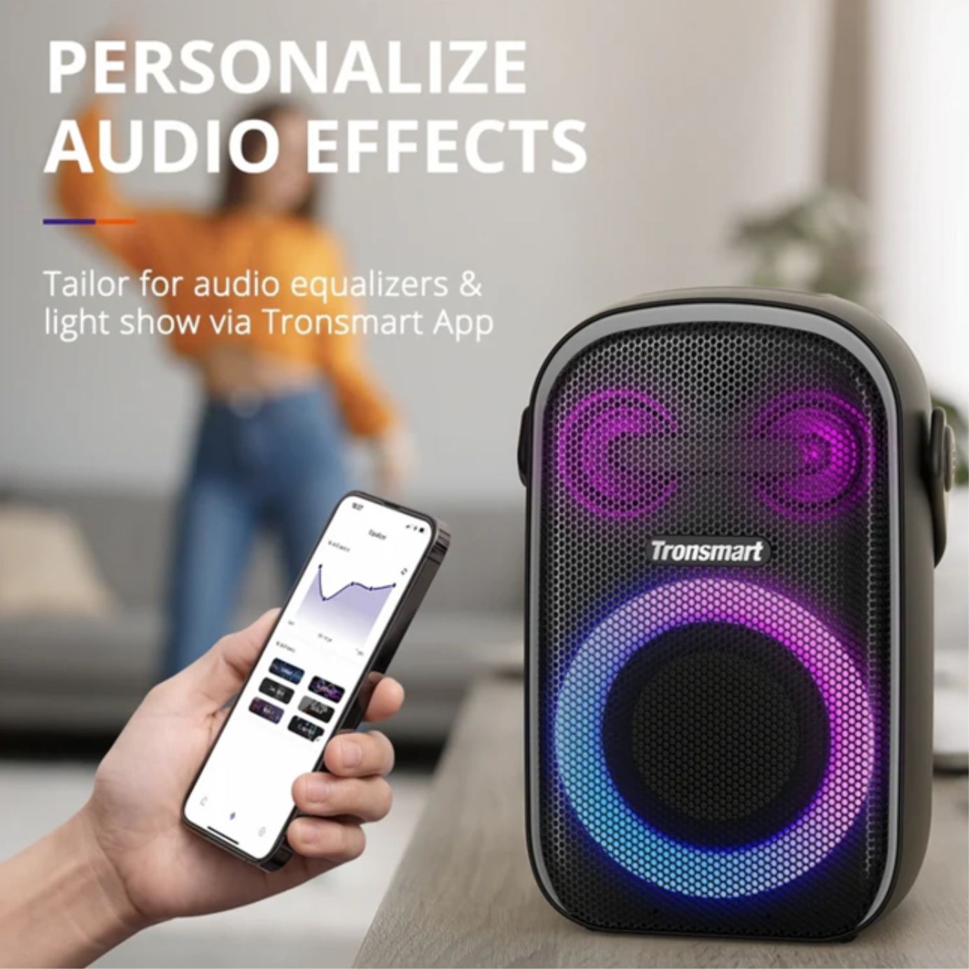 ALTAVOZ INALÁMBRICO TRONSMART HALO 100 IPX6 60W PORTÁTIL - 5
