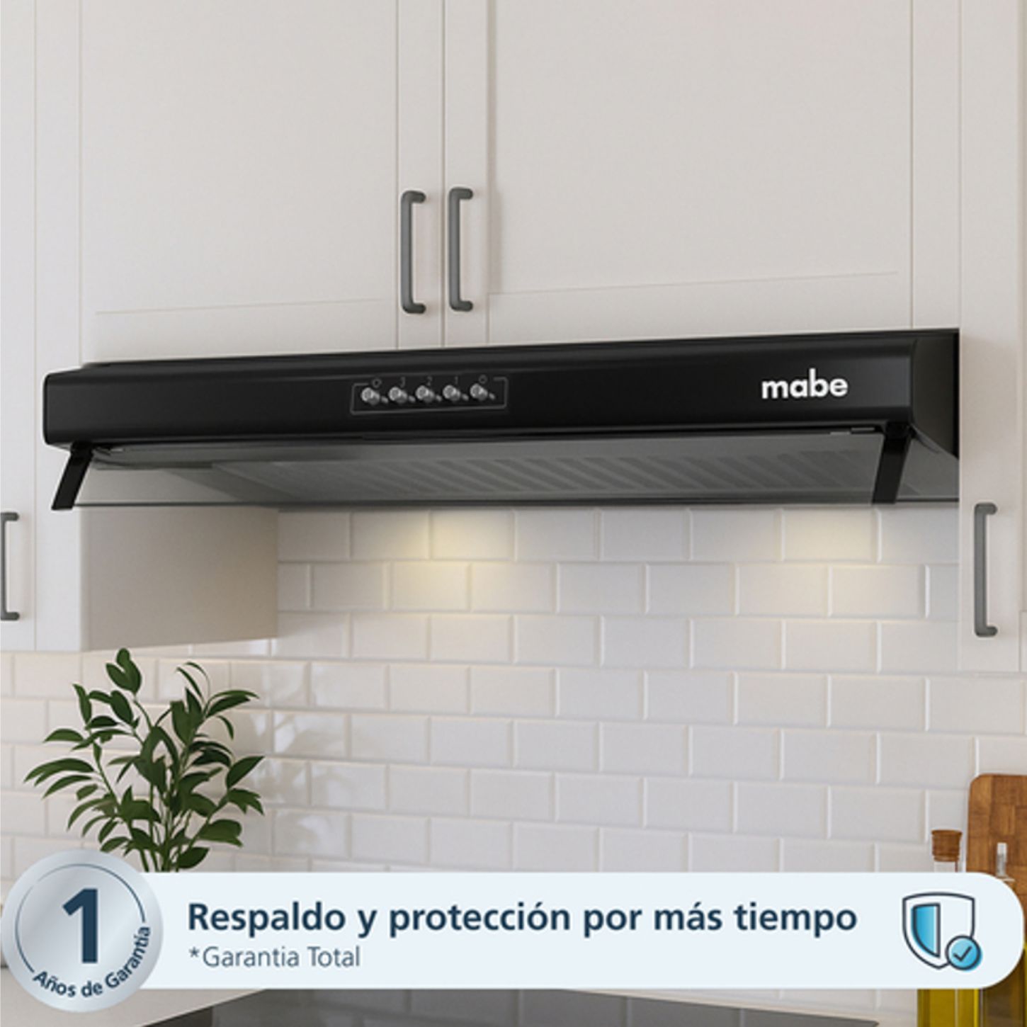 CAMPANA MABE CMU6020PB0 60 CM COLOR NEGRO - 5