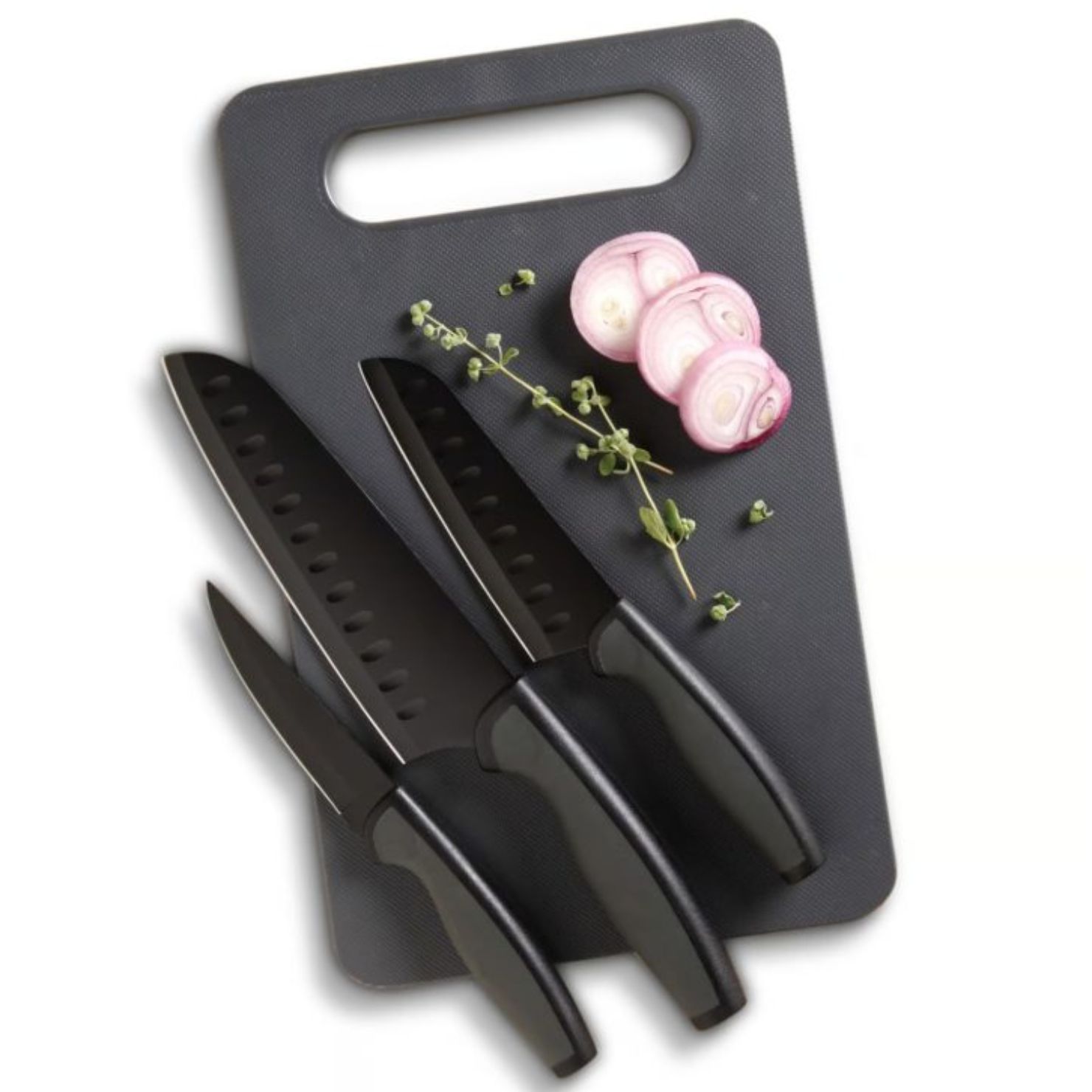 CUCHILLOS OSTER 3 PIEZAS CON TABLA DE PICAR USO DIARIO 9228704 - 4
