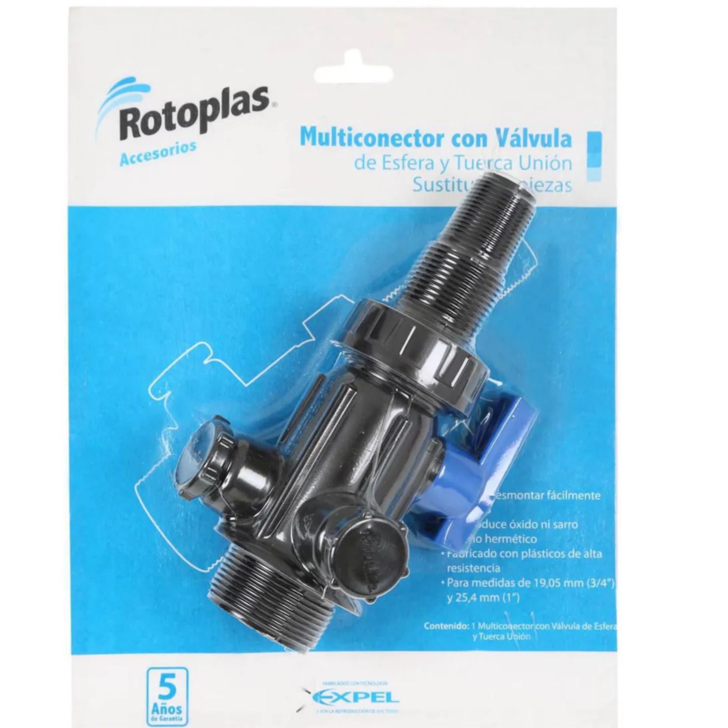 MULTICONECTOR ROTOPLAS PARA TANQUES CON VALVULA INTEGRADA - 4