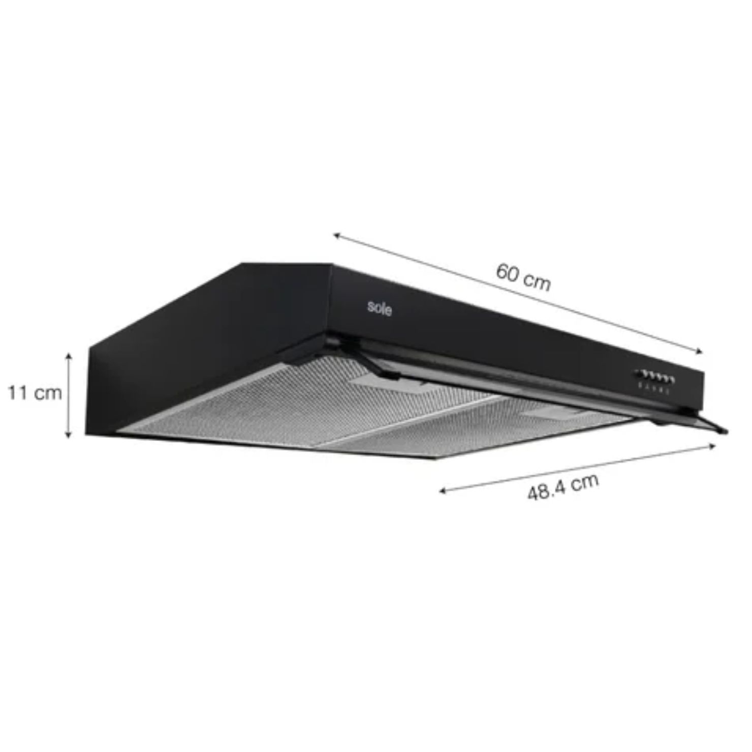 CAMPANA EXTRACTORA SOLE 60 CM NYX TURE96CO COCINA MODERNA - 7