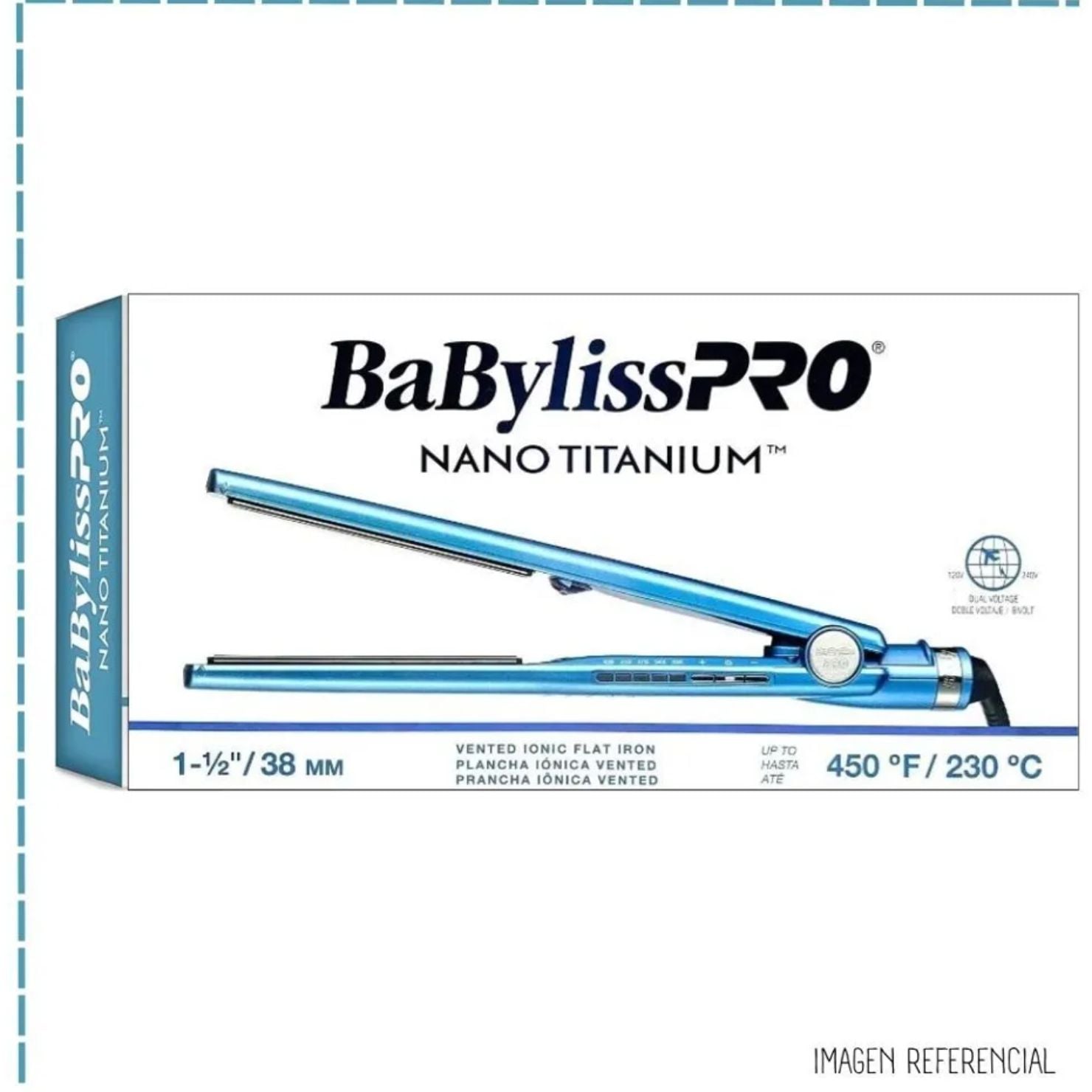 PLANCHA ALISADORA BABYLISS PRO 38 MM NANO TITANIUM USO DIARIO - 4