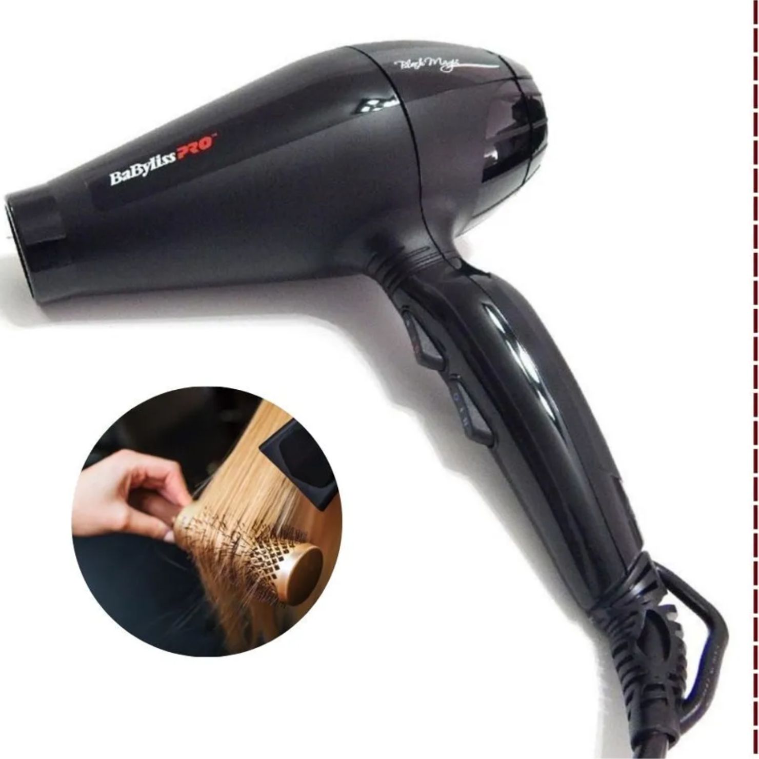 SECADORA PROFESIONAL BABYLISSPRO BLACK MAGIC 2000W TECNOLOGÍA IÓNICA - 3