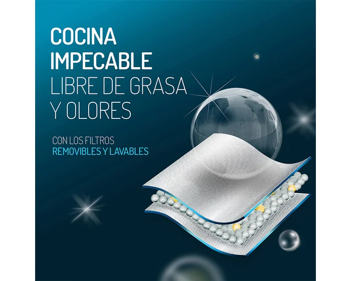 CAMPANA EXTRACTORA MABE CMU6020PB0 60 CM RECIRCULACION Y EXTRACCION - 6