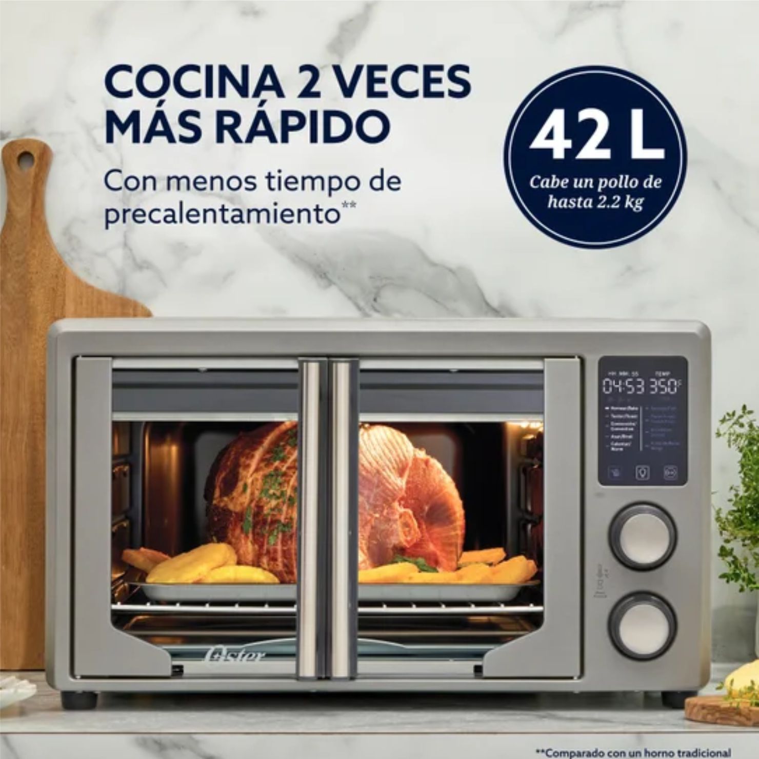 HORNO MULTIFUNCIÓN OSTER 42 LITROS FREIDORA DE AIRE TSSTTV42FDDAFNS 053 - 6