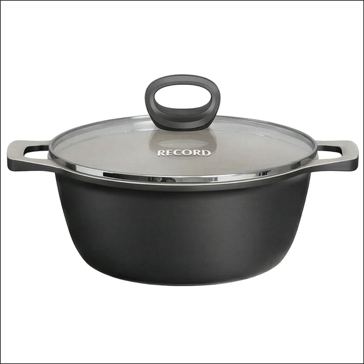 BATERÍA DE COCINA RECORD CERAMIC BLACK 5 PIEZAS PARA TODO TIPO DE COCINA - 2
