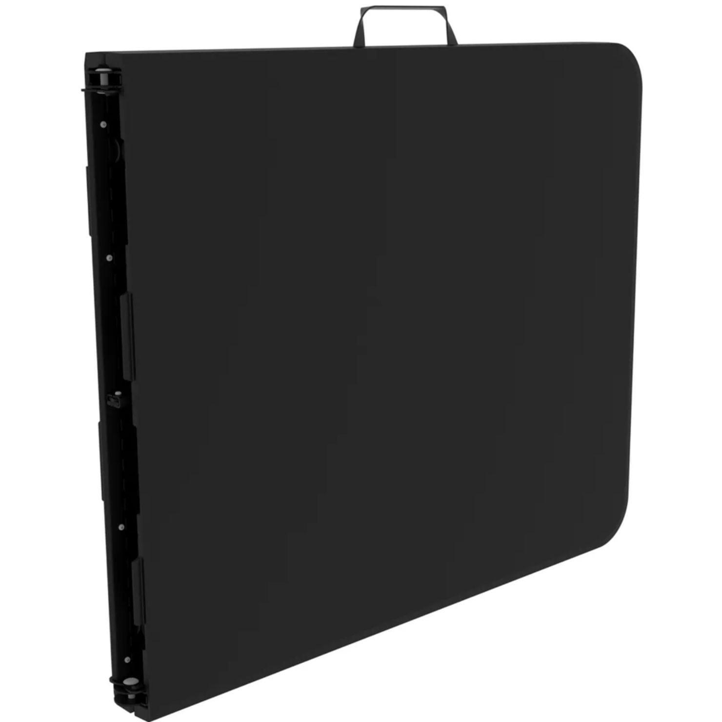 MESA PLEGABLE NEGRA 180 CM CON ESTRUCTURA DE ACERO - 3