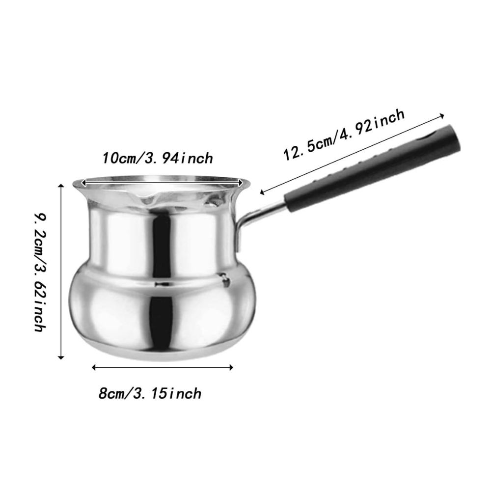 JARRA PLATEADO SILVER OLLA LECHERA ACERO INOXIDABLE 1 L - 4