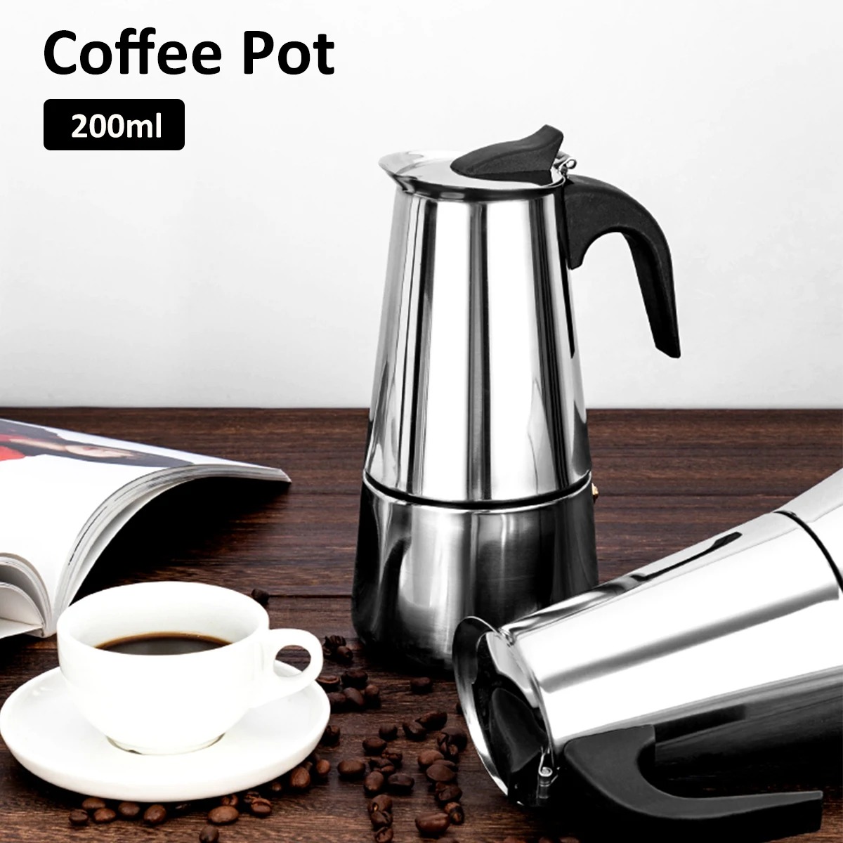 CAFETERA PARA CAFE ESPRESO 12 TAZAS - 4