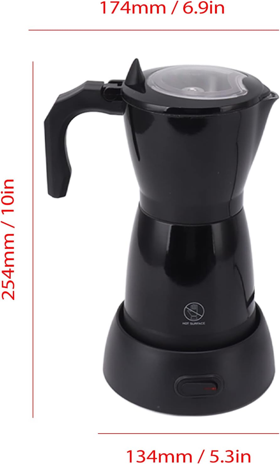 CAFETERA MOKA ITALIANA ELECTRICA 6TZ - 5