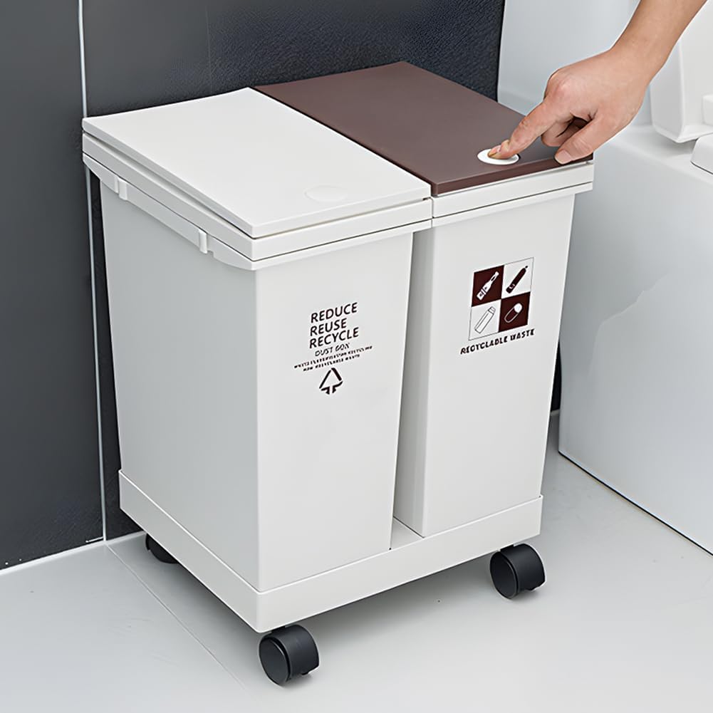 CUBO DE BASURA PARA CLASIFICAR LA COCINA 40 LITROS - 2