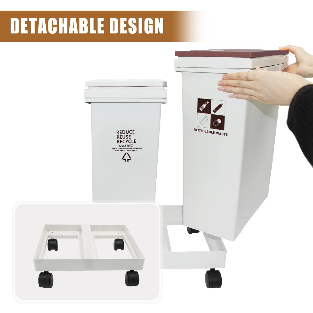 CUBO DE BASURA PARA CLASIFICAR LA COCINA 40 LITROS - 5