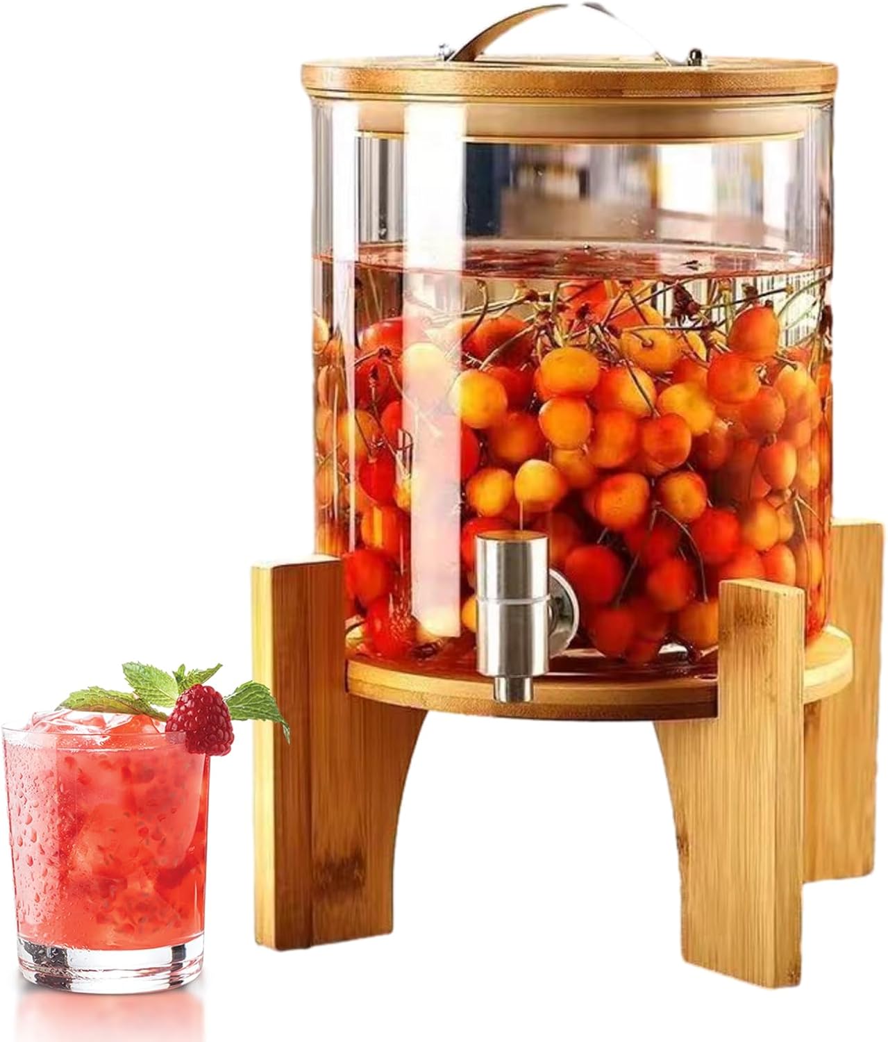 DISPENSADOR DE AGUA EN VIDRIO TEMPRADO  5 L - 1