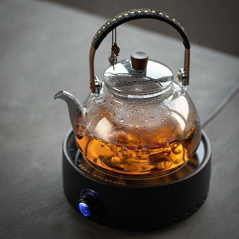 TETERA DE CRISTAL ESTILO JAPONES CON INFUSOR - 1