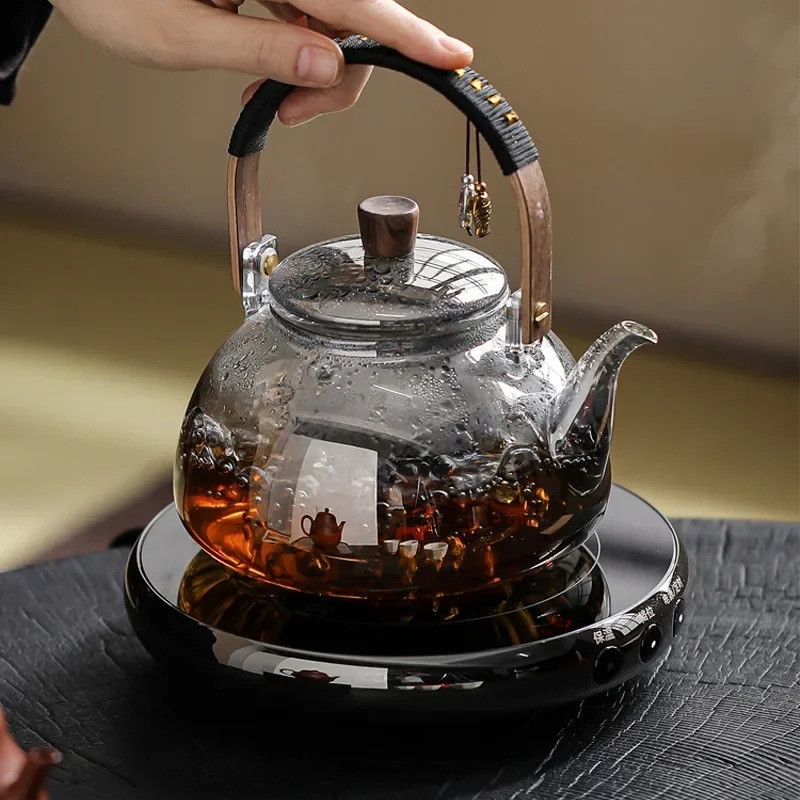 TETERA DE CRISTAL ESTILO JAPONES CON INFUSOR - 2