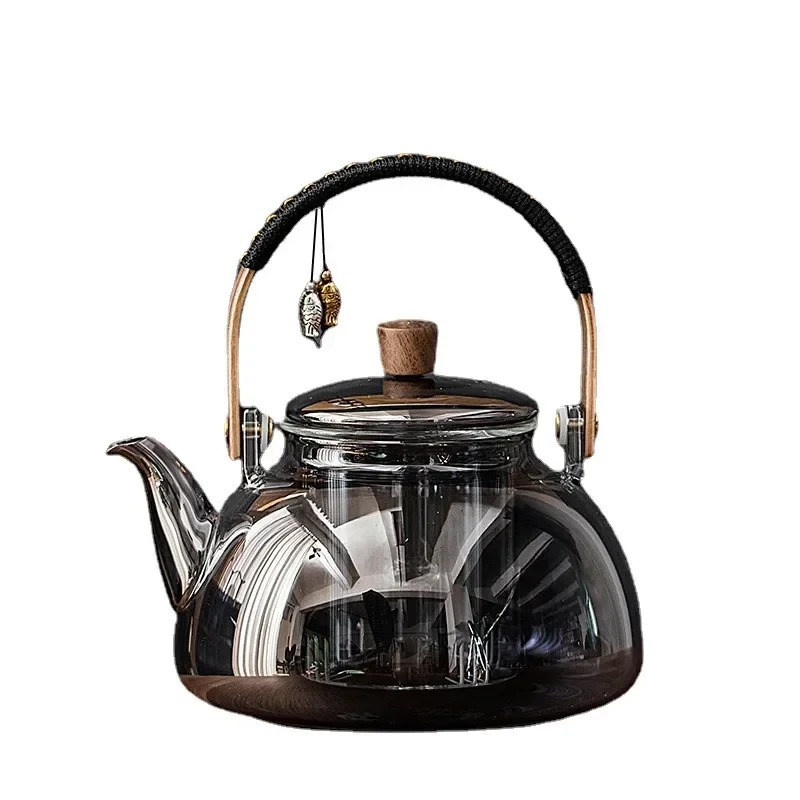 TETERA DE CRISTAL ESTILO JAPONES CON INFUSOR - 5