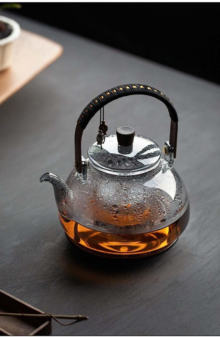 TETERA DE CRISTAL ESTILO JAPONES CON INFUSOR - 6