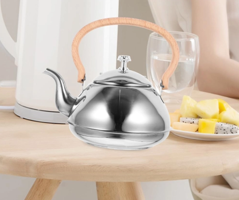 HERVIDOR PORTATIL MANGO DE MADERA RESISTENTE AL CALOR 1.5L - 2