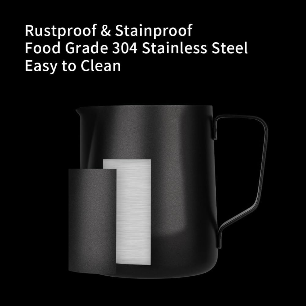 JARRA BARISTA NEGRO EN ACERO 550 ML - 3