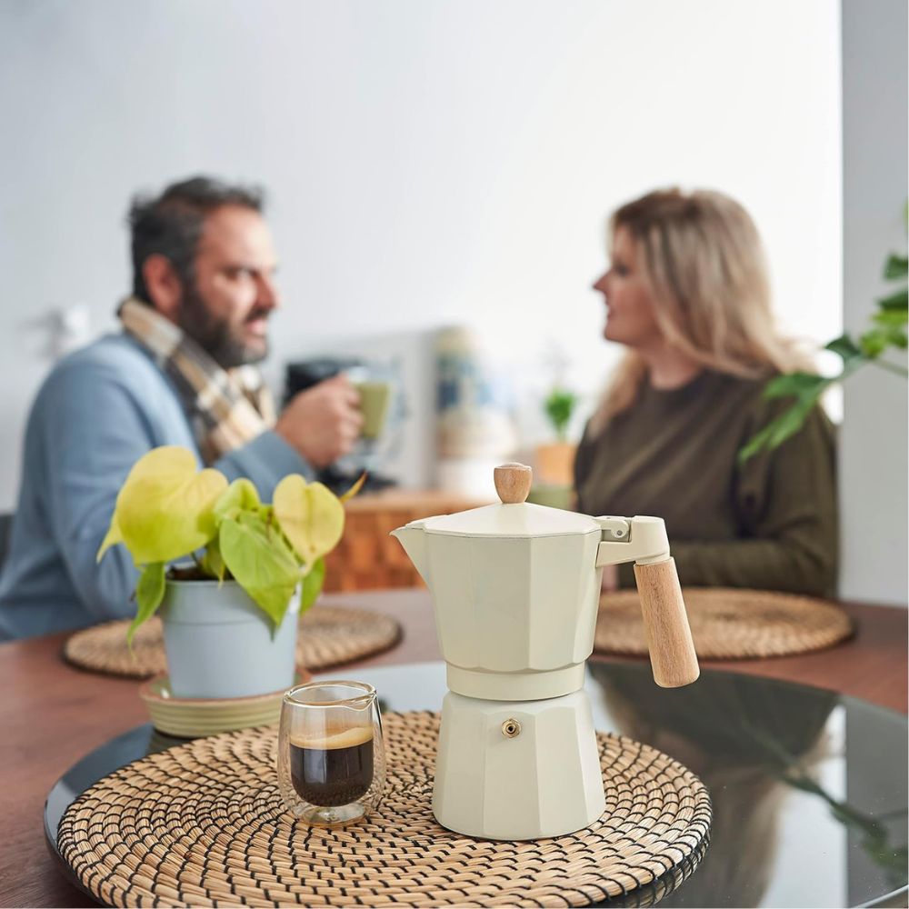 CAFETERA MOKA ESPRESSO BLANCO 6TZ - 1