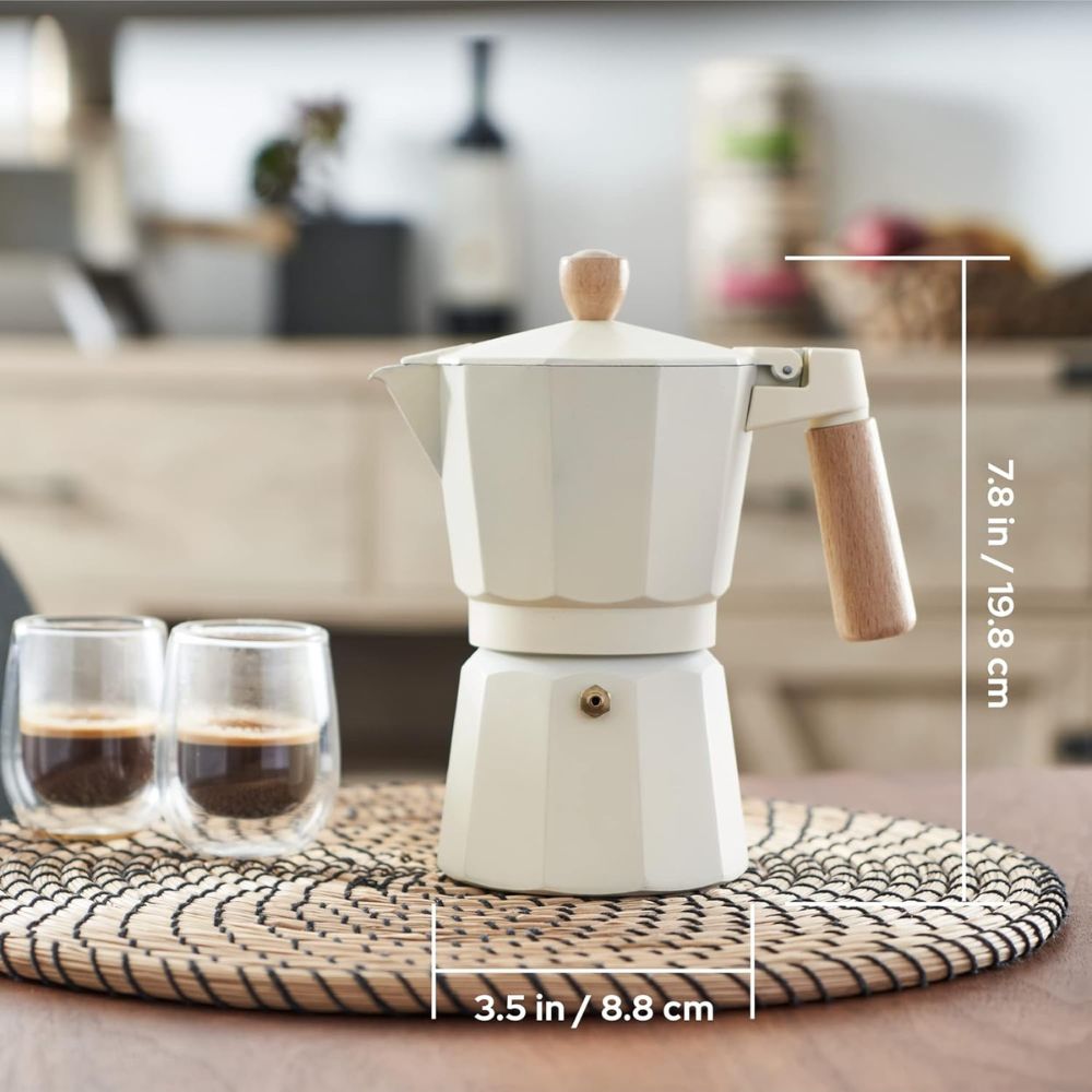 CAFETERA MOKA ESPRESSO BLANCO 6TZ - 3