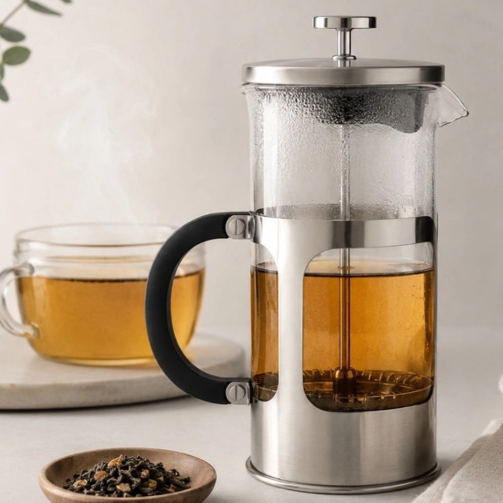 CAFETERA PRENSA PLATEADA 1000 ML - 3