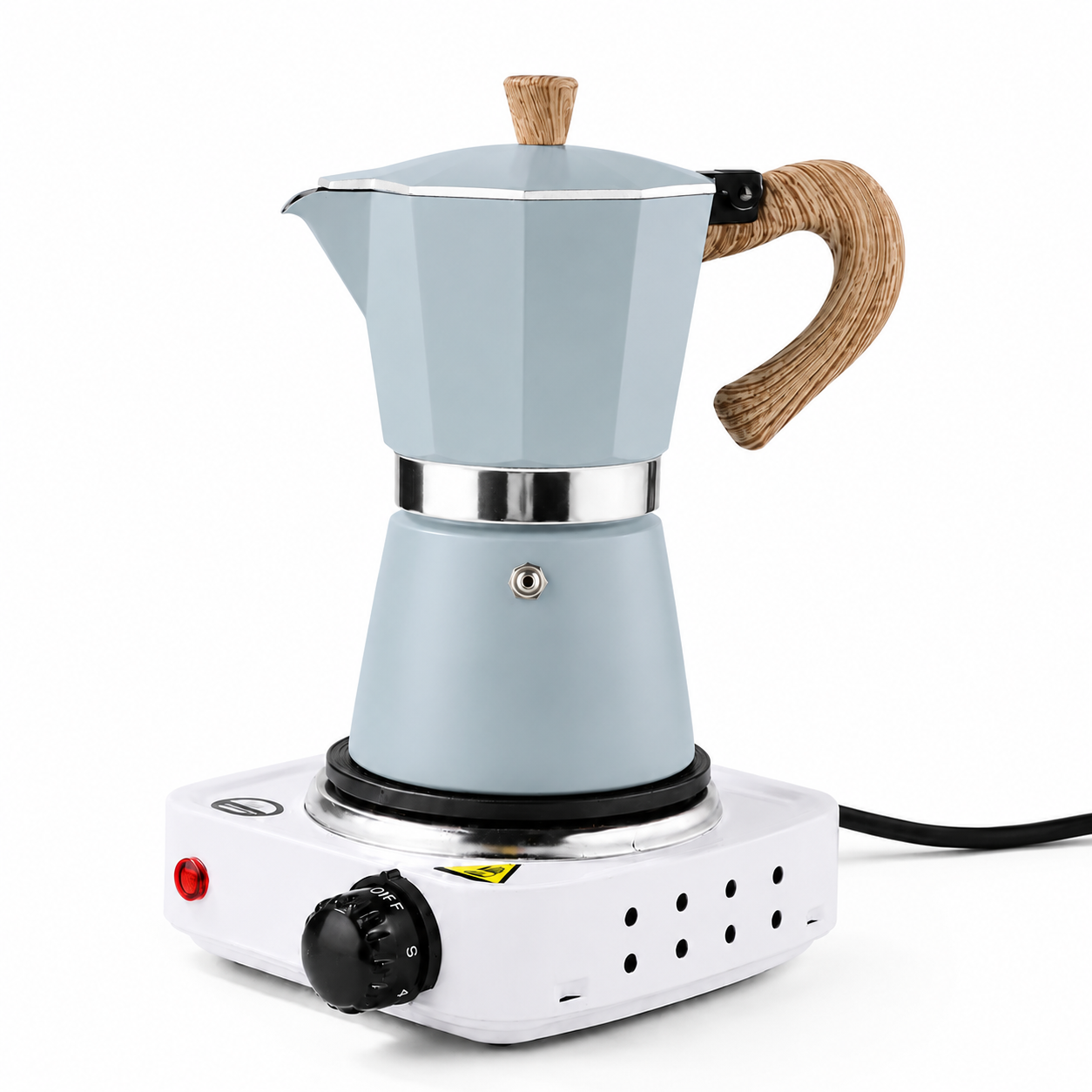 KIT CAFETERO MOKA COCINA PORTATIL - 3