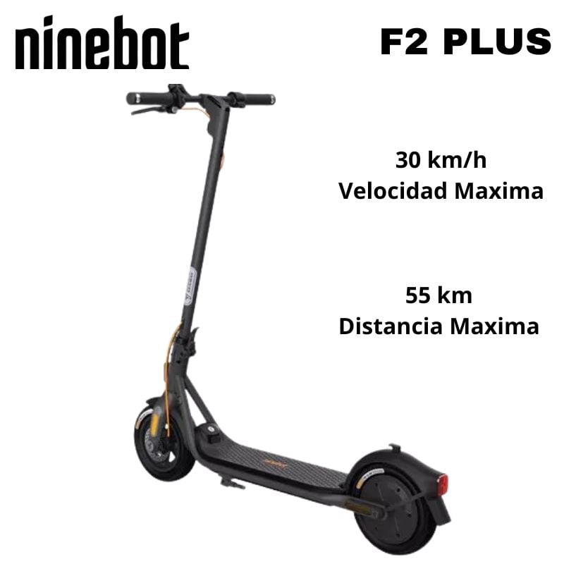 SCOOTER ELECTRICO NINEBOT F2 PLUS NEGRO - 1