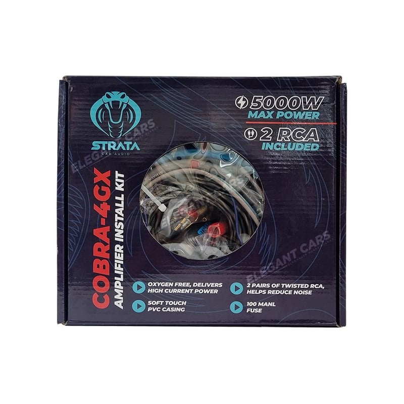Strata Top Cable Ripley - KIT CABLES STRATA COBRA-4GX INSTALACION AMPLIFICADOR 5000W