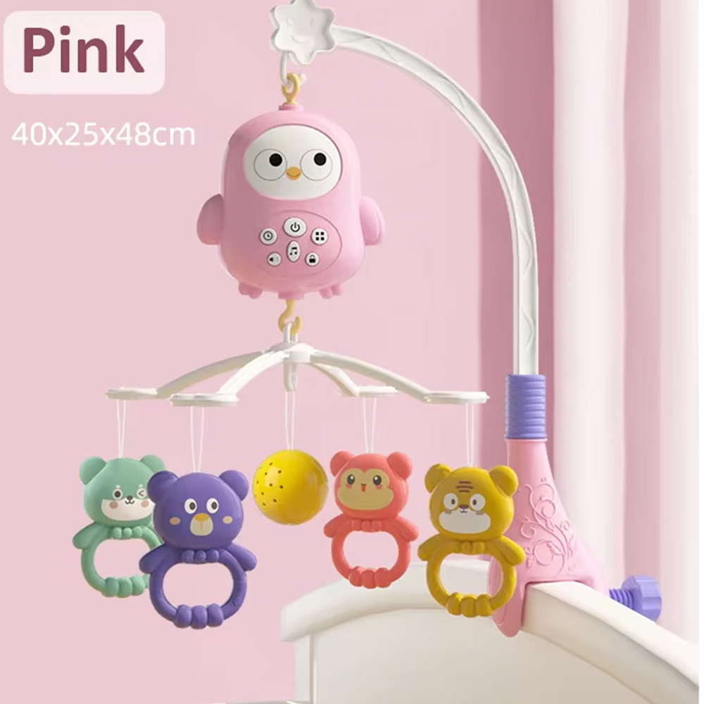 MOVIL PARA CUNA AVES CON LUCES Y SONIDOS 368-20 ROSADO - 2