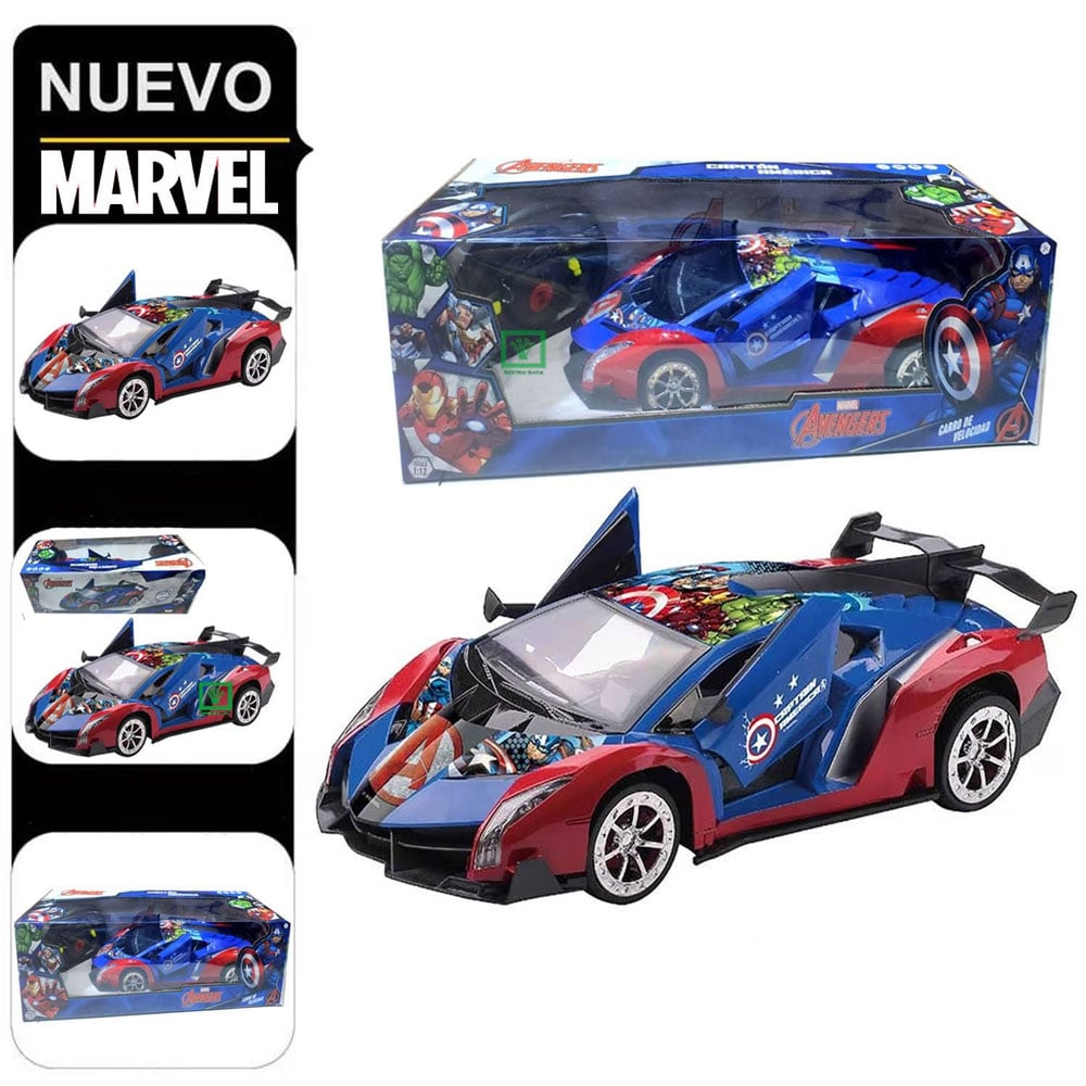 CARRO DE VELOCIDAD CON CONTROL REMOTO AVENGERS - 1