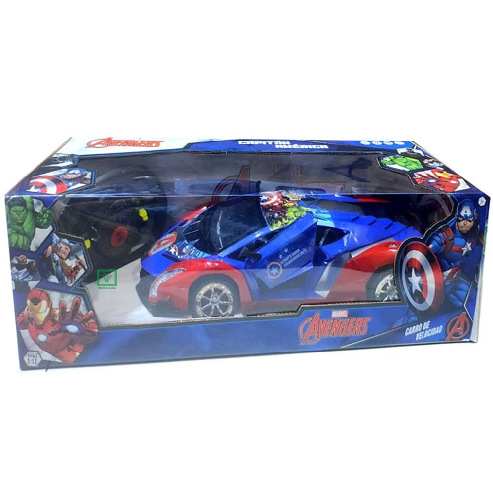 CARRO DE VELOCIDAD CON CONTROL REMOTO AVENGERS - 3