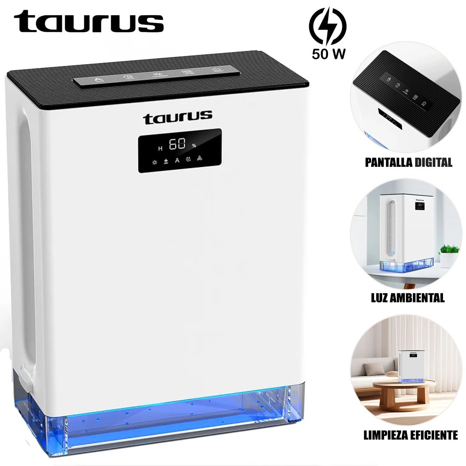 DESHUMEDECEDOR TAURUS MOD. TD-600 568 ML/DÍA - 1