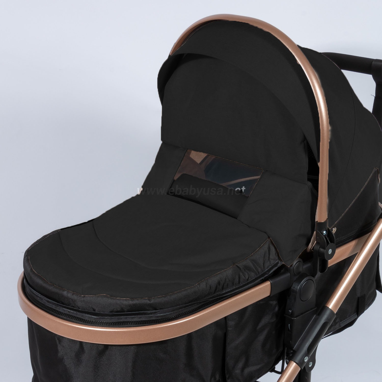 COCHE CUNA MOISÉS DE LUJO «COMFORT» NEGRO - 4