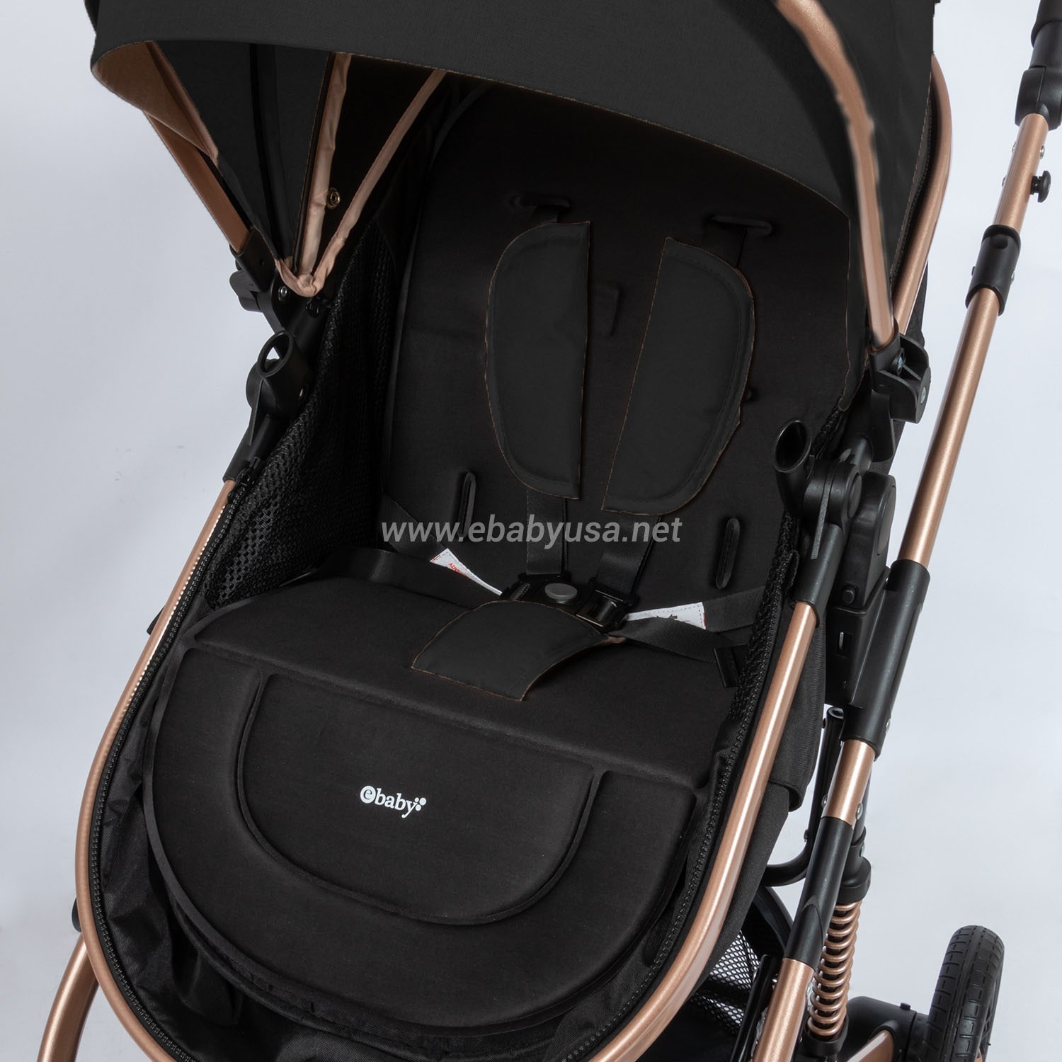 COCHE CUNA MOISÉS DE LUJO «COMFORT» NEGRO - 5