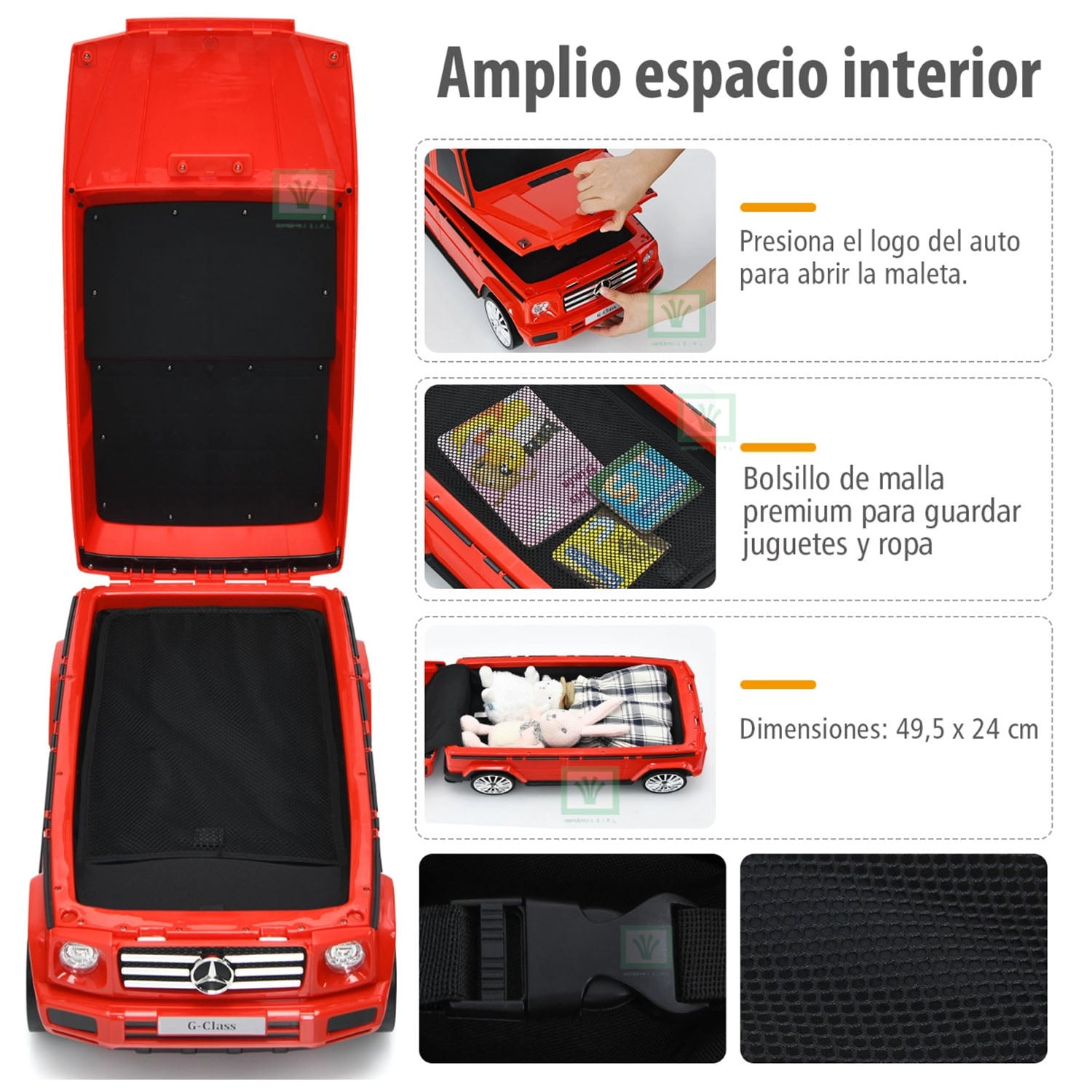 CORREPASILLOS 2 EN 1 MALETA ROJO - 2