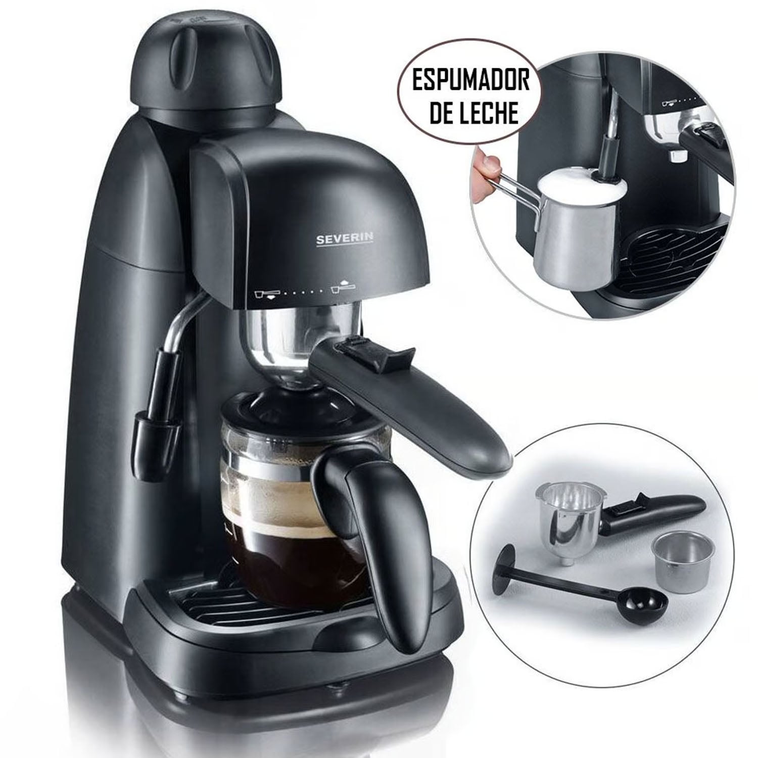 CAFETERA EXPRESSO CON ESPUMADOR DE LECHE KA5978 - 1